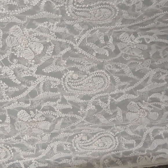 Women's cream sheer tunic - Picture 12 of 12